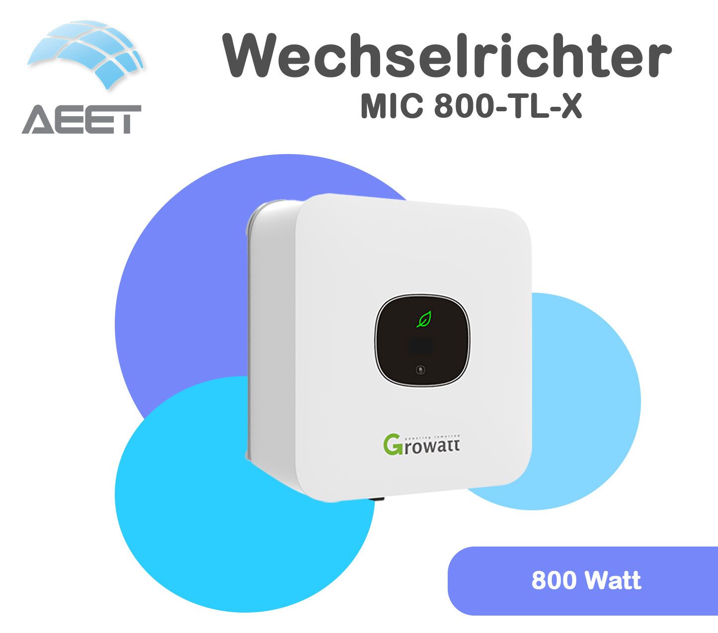 Wechselrichter Growatt MIC 800TL-X | 08TL-X - Micro Wechselrichter Growatt MIC 800TL-X | 08TL-X - Micro