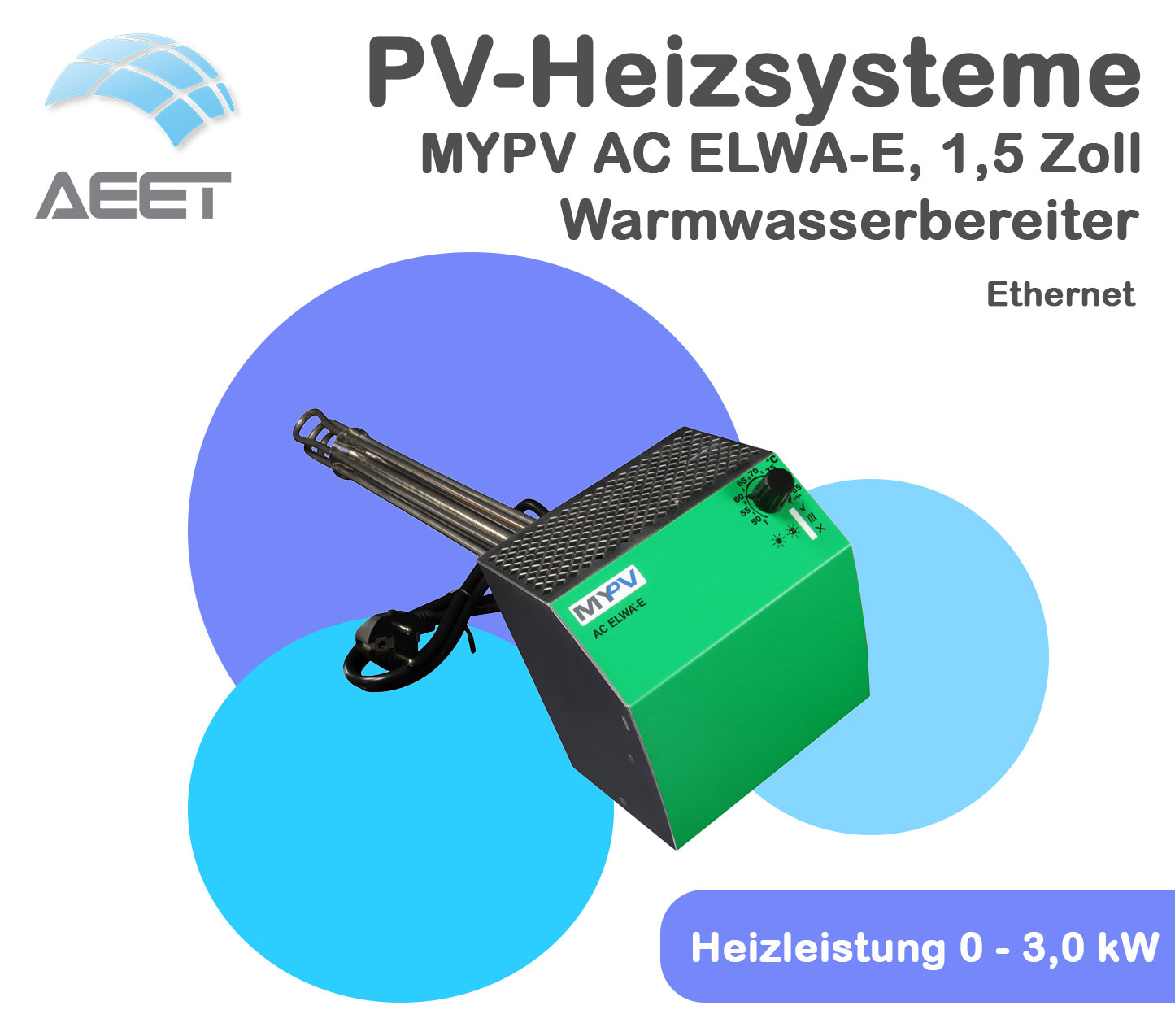 MYPV AC ELWA-E, 1,5 Zoll Warmwasserbereiter Ethernet MYPV AC ELWA-E, 1,5 Zoll Warmwasserbereiter Ethernet