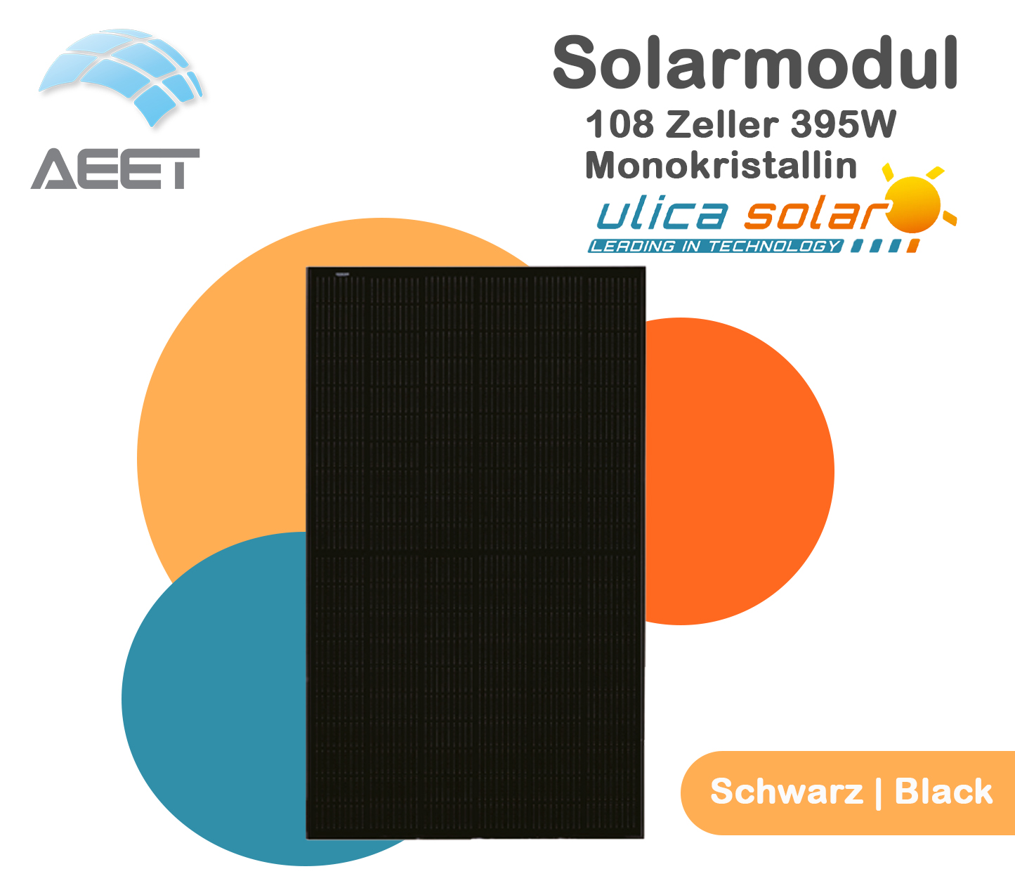 Solarmodule 1722x1134x30mm 108 Zeller HC Black Mono Solarmodule 1722x1134x30mm 108 Zeller HC Black Mono