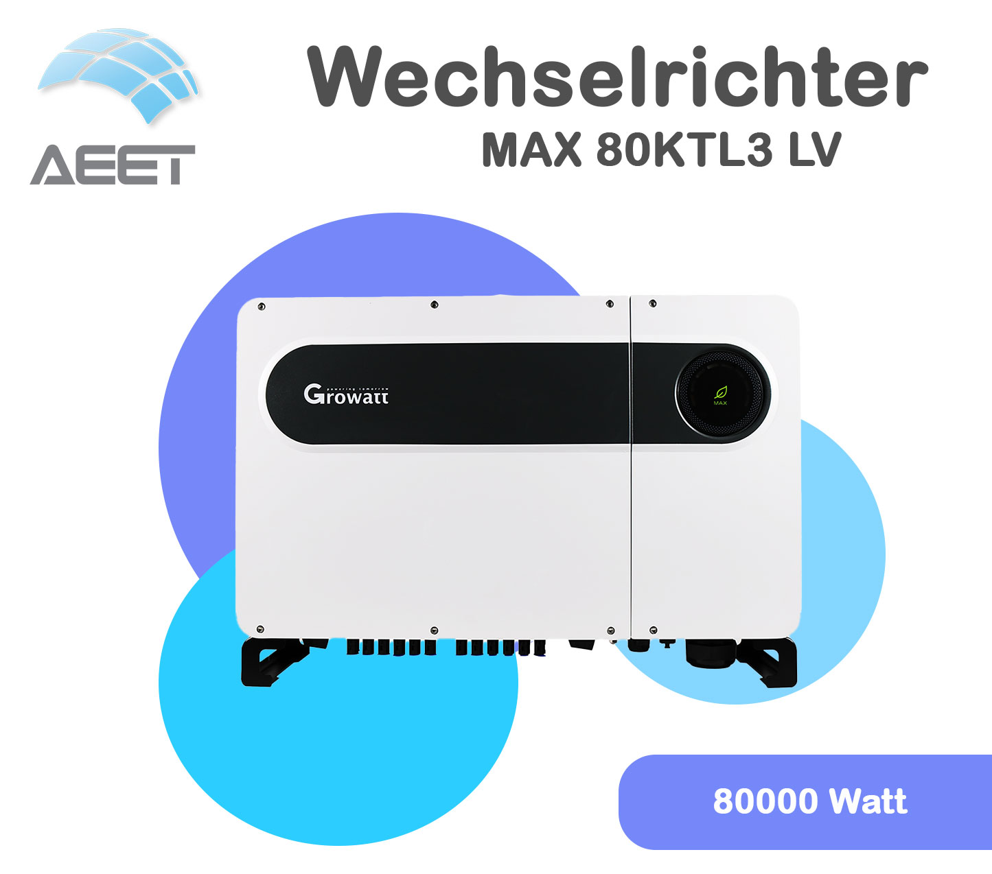 Wechselrichter Growatt MAX 80KTL3 LV Wechselrichter Growatt MAX 80KTL3 LV