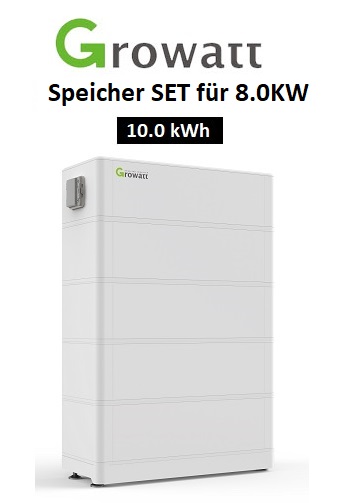 Growatt SET Speichersystem DC 8.0 kW mit 10.0 kWh Speicher