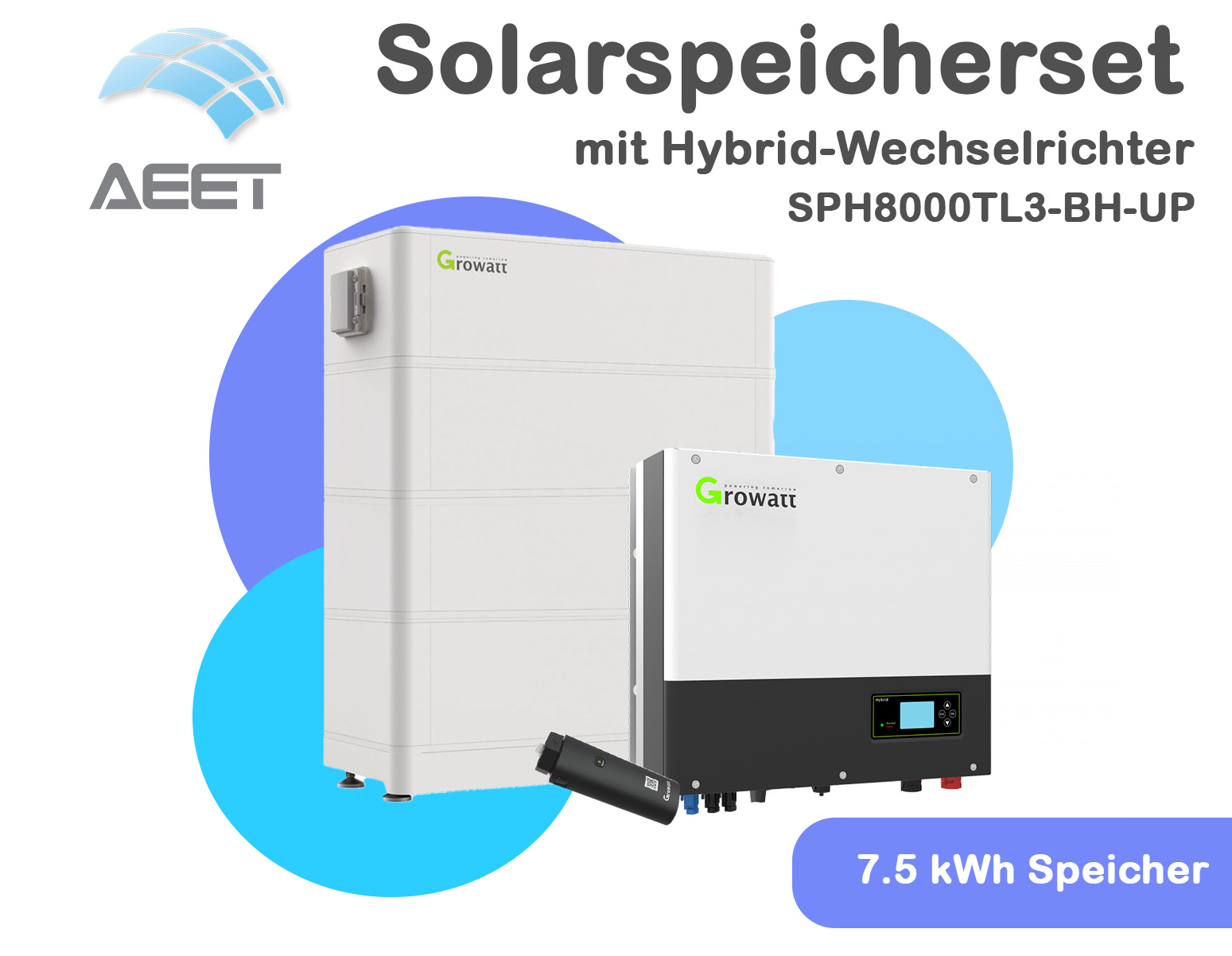 Growatt SET Speichersystem DC 8.0 kW mit 7.5 kWh Speicher Growatt SET Speichersystem DC 8.0 kW mit 7.5 kWh Speicher