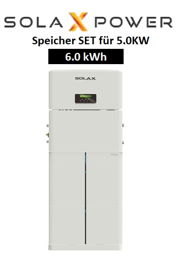 SolaX SET Speichersystem DC 5.0 kW mit 6.0 kWh Speicher