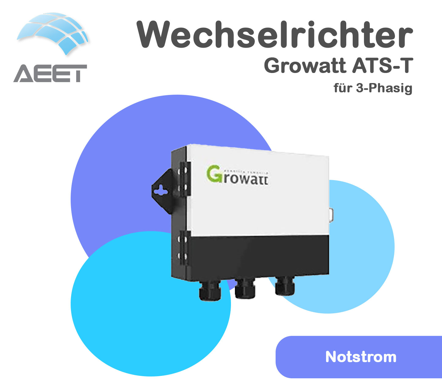 Growatt ATS-T (Notstrom) für 3-Phasig Growatt ATS-T (Notstrom) für 3-Phasig